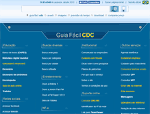 Tablet Screenshot of guiafacilcdc.com.br